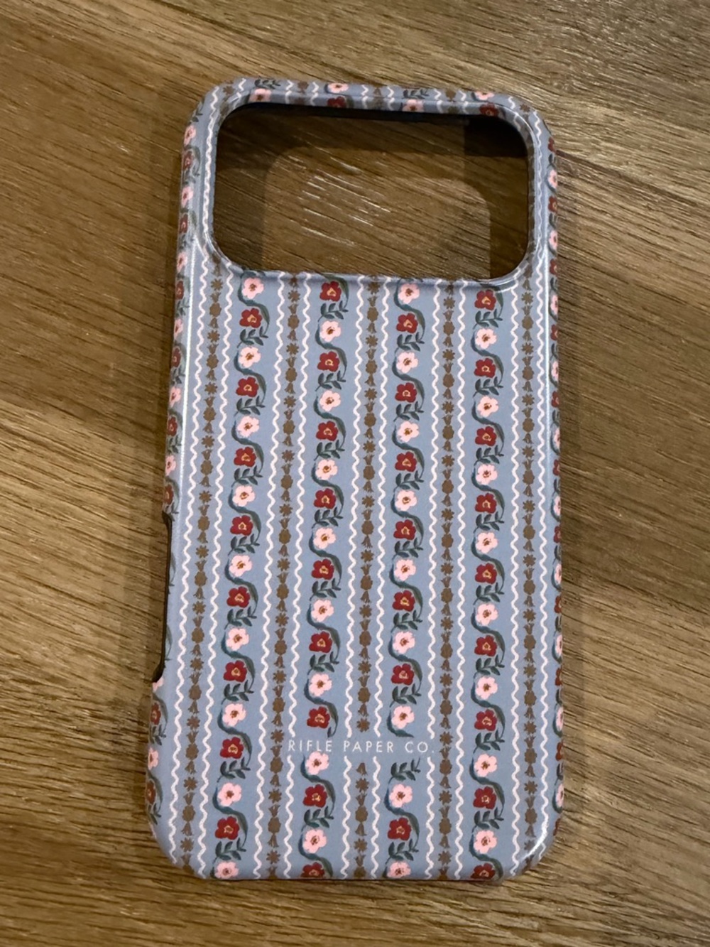 Rifle Paper Co. Floral Stripe iPhone 17 Pro Max Case DELPHINE SLATE